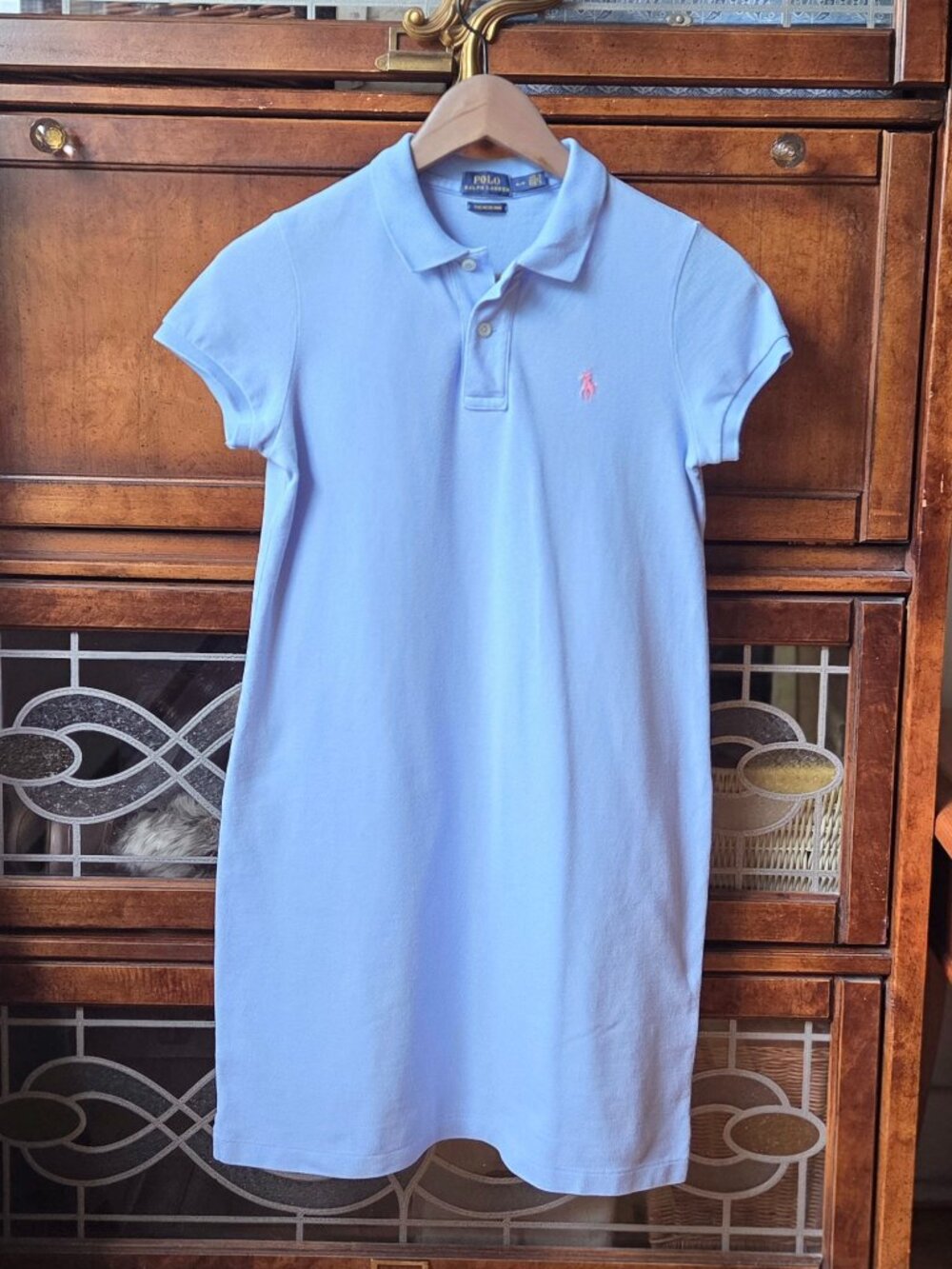 Never worn Polo dress in baby blue